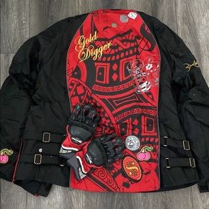 Joe Rocket Ladies Gold Digger Textile Jacket with Gloves